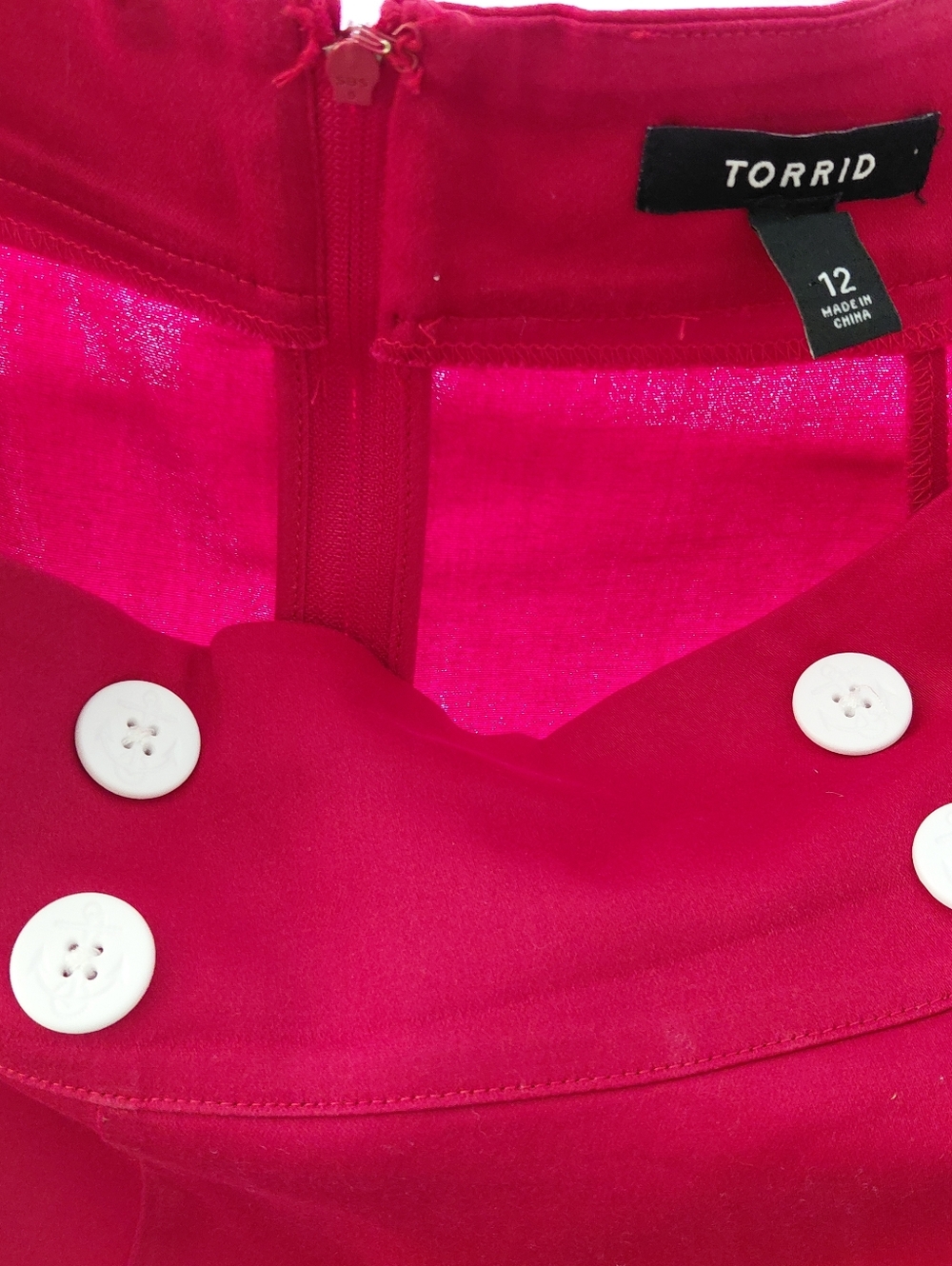 Torrid Red Knit Sailor-Collar Cardigan & Skirt Set - Picture 8 of 8
